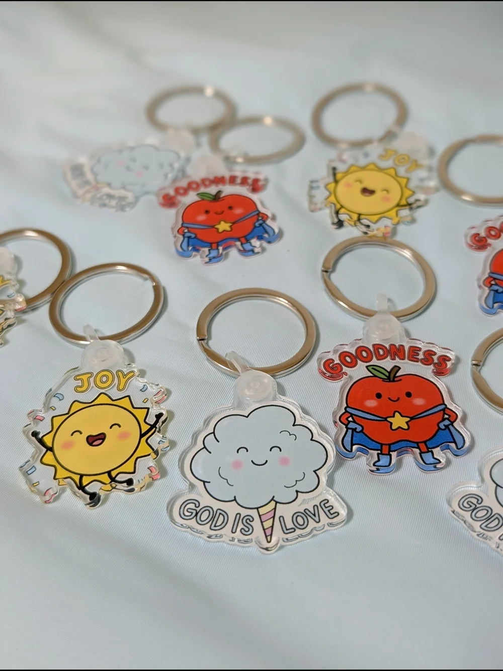 Cute Keychain & Waterproof Sticker Set | Pick 1 Keychain + 6 Stickers | Tumbler